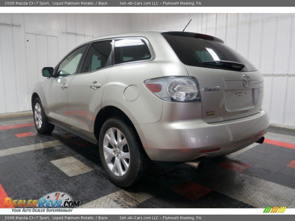 2008 Mazda CX-7 Sport Liquid Platinum Metallic / Black Photo #10