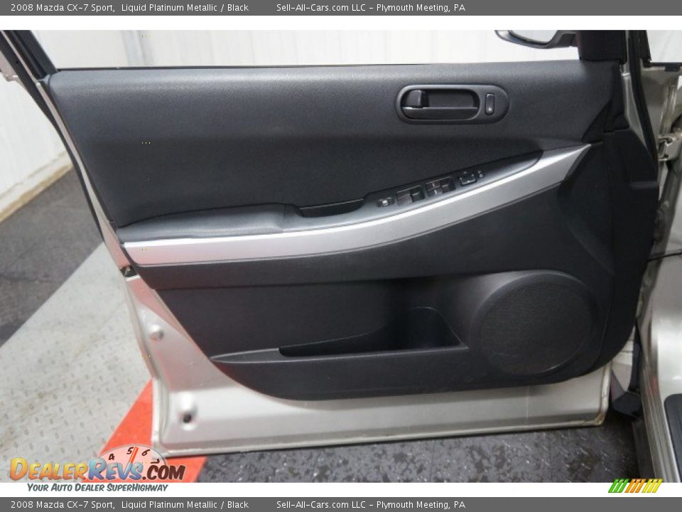2008 Mazda CX-7 Sport Liquid Platinum Metallic / Black Photo #12