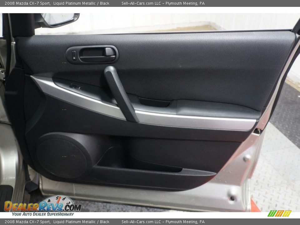 2008 Mazda CX-7 Sport Liquid Platinum Metallic / Black Photo #17
