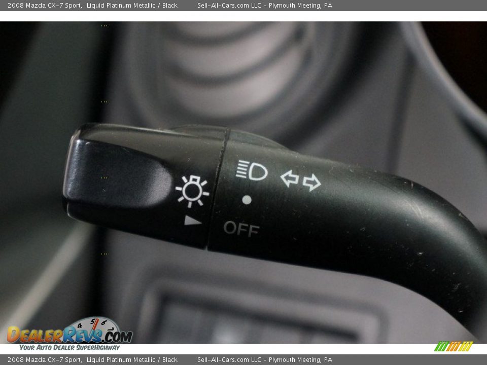 2008 Mazda CX-7 Sport Liquid Platinum Metallic / Black Photo #24