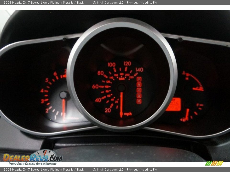 2008 Mazda CX-7 Sport Liquid Platinum Metallic / Black Photo #27