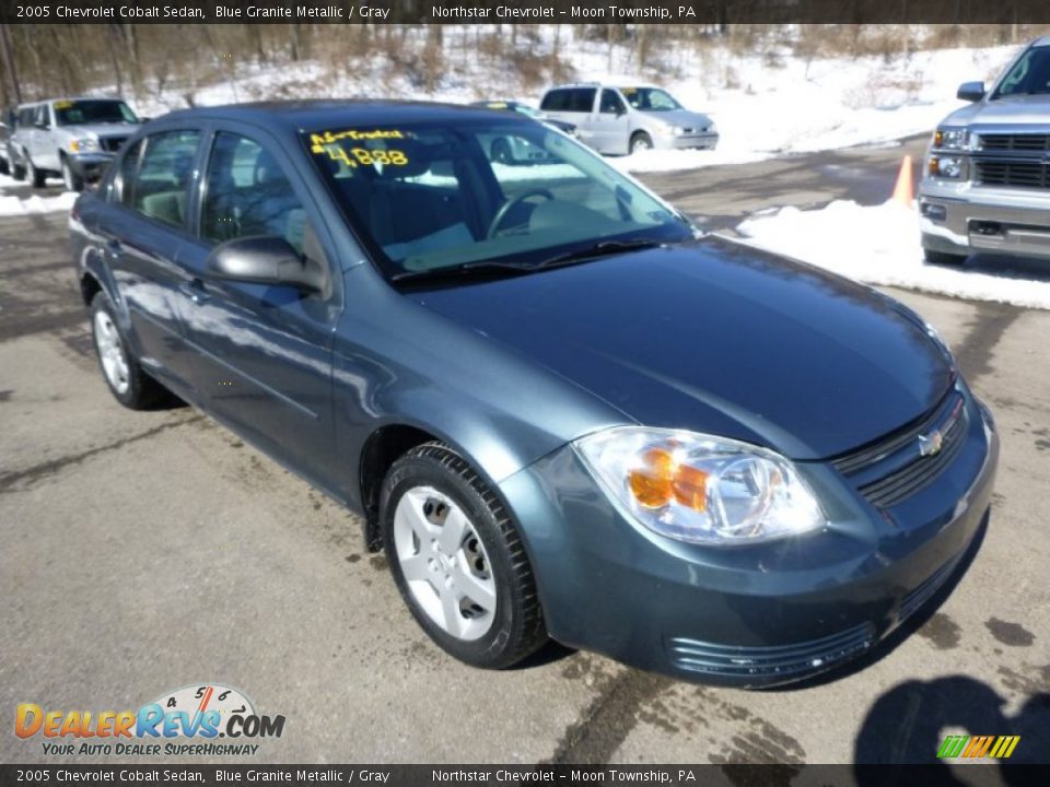 2005 Chevrolet Cobalt Sedan Blue Granite Metallic / Gray Photo #5