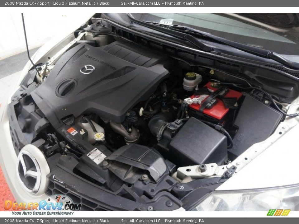 2008 Mazda CX-7 Sport Liquid Platinum Metallic / Black Photo #34