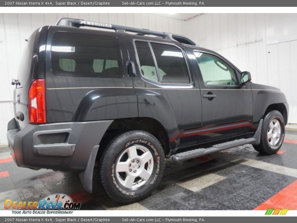 2007 Nissan Xterra X 4x4 Super Black / Desert/Graphite Photo #7
