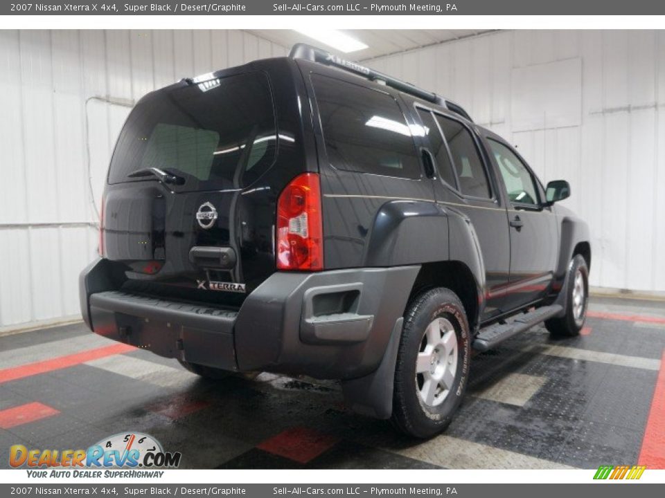 2007 Nissan Xterra X 4x4 Super Black / Desert/Graphite Photo #8