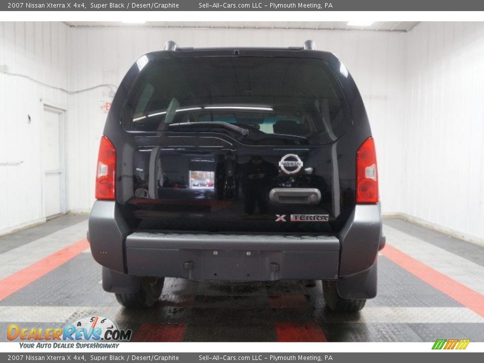 2007 Nissan Xterra X 4x4 Super Black / Desert/Graphite Photo #9