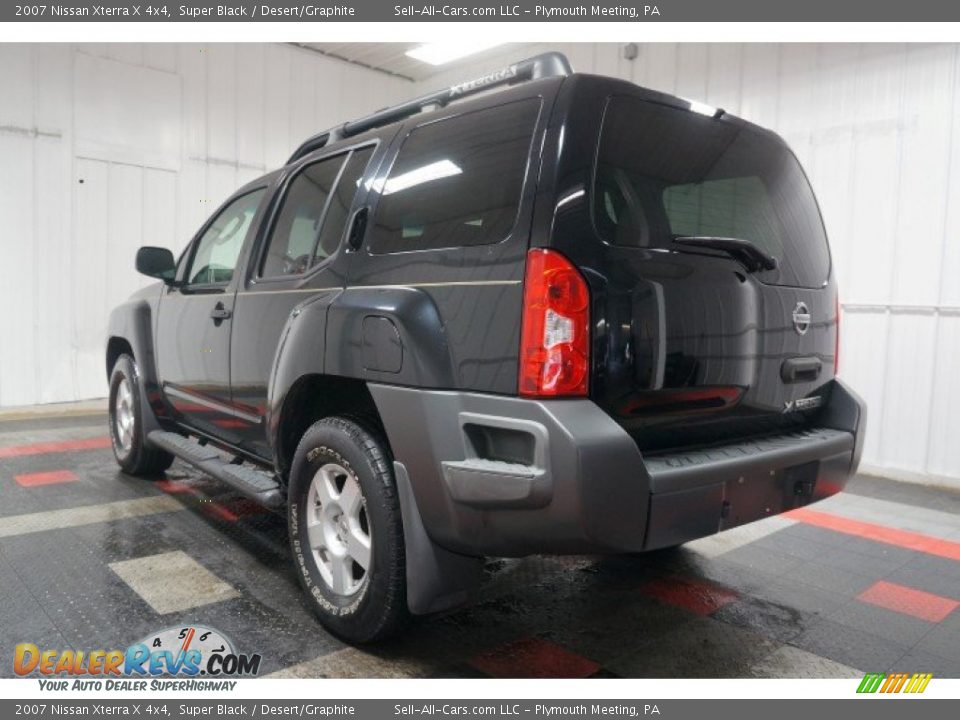 2007 Nissan Xterra X 4x4 Super Black / Desert/Graphite Photo #10