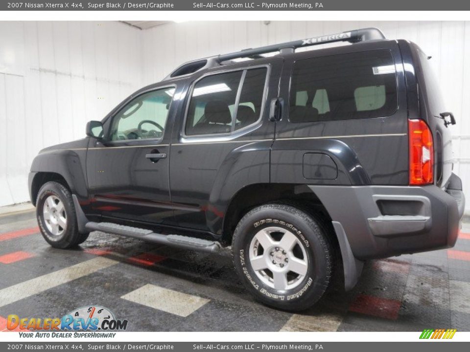 2007 Nissan Xterra X 4x4 Super Black / Desert/Graphite Photo #11