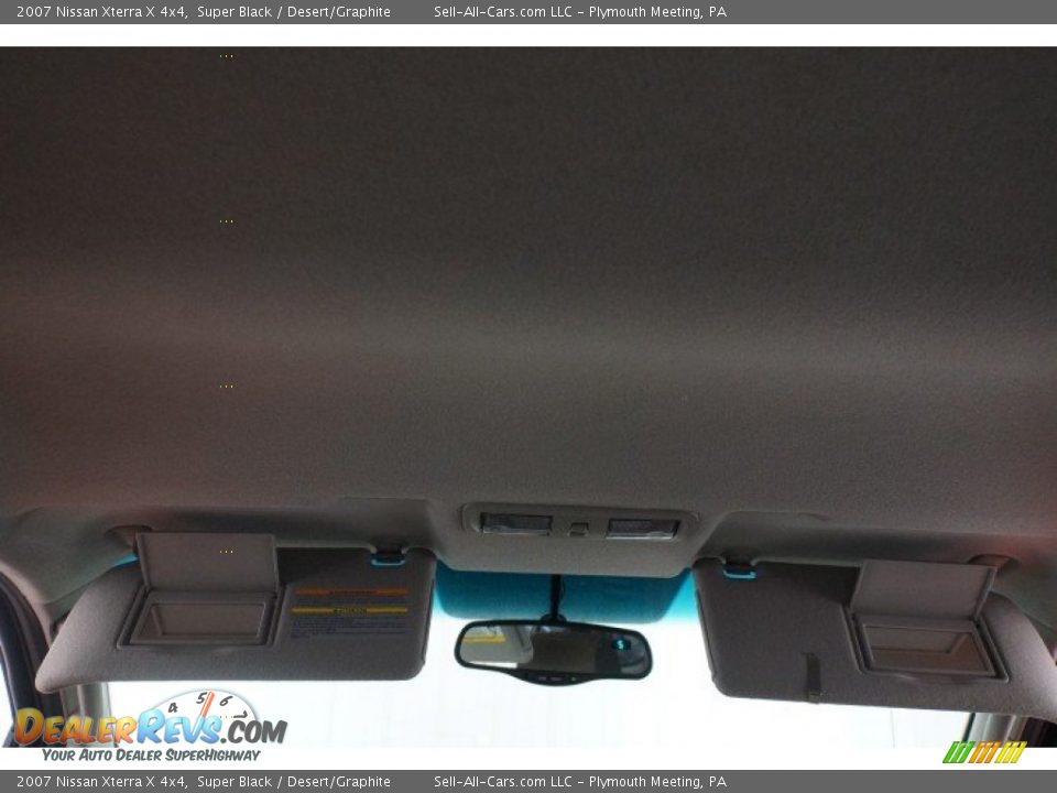 2007 Nissan Xterra X 4x4 Super Black / Desert/Graphite Photo #19