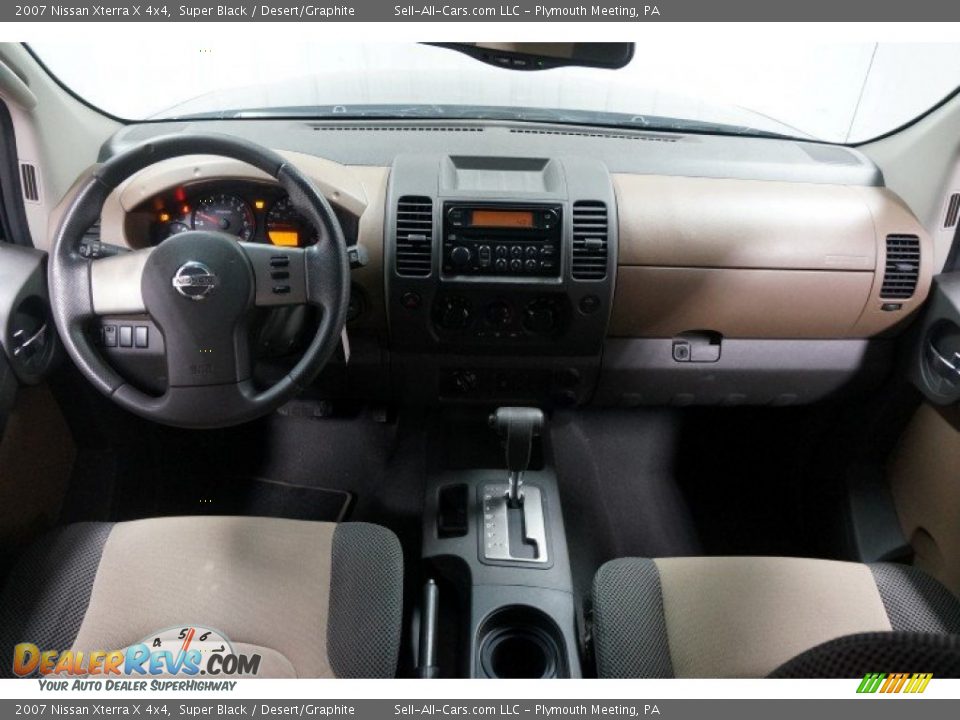 2007 Nissan Xterra X 4x4 Super Black / Desert/Graphite Photo #20