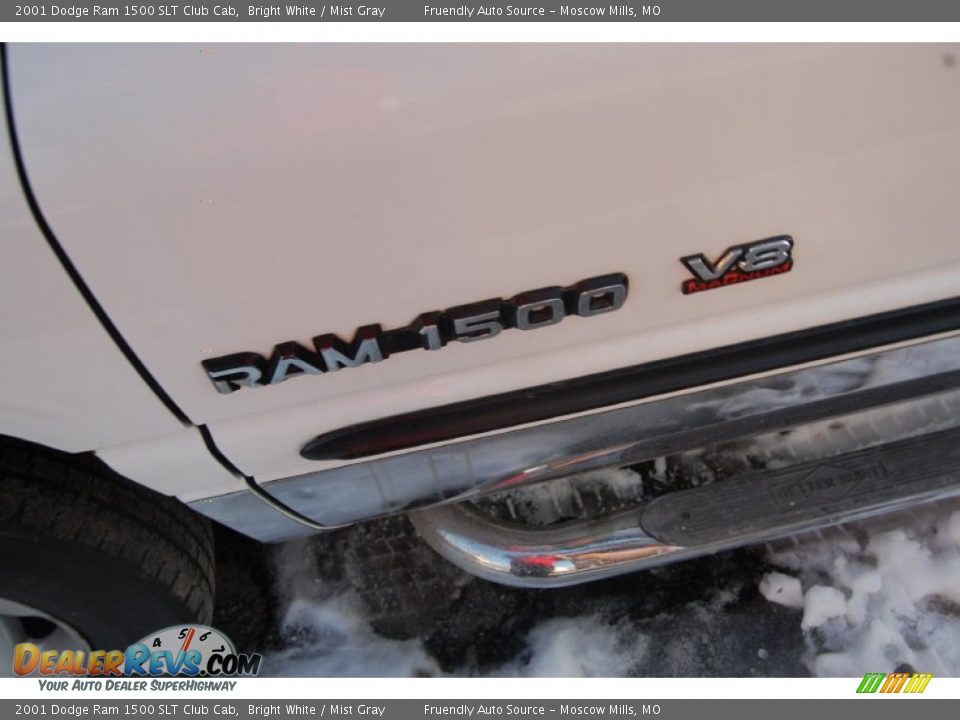 2001 Dodge Ram 1500 SLT Club Cab Bright White / Mist Gray Photo #11