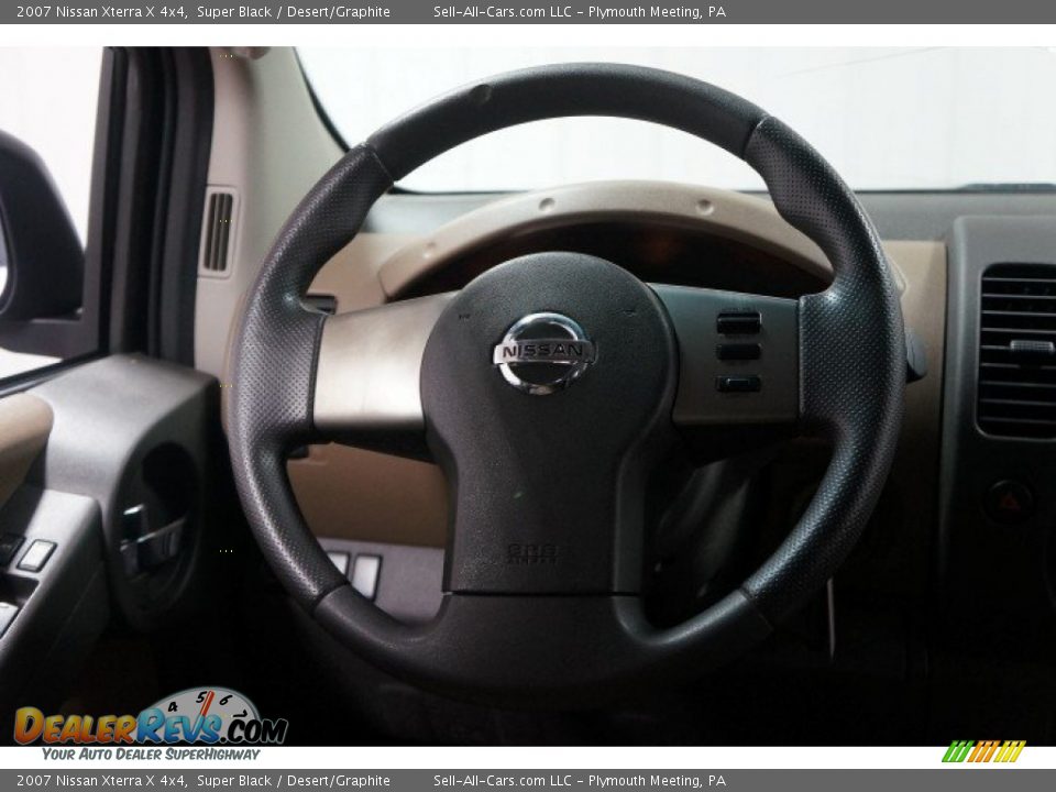 2007 Nissan Xterra X 4x4 Super Black / Desert/Graphite Photo #21