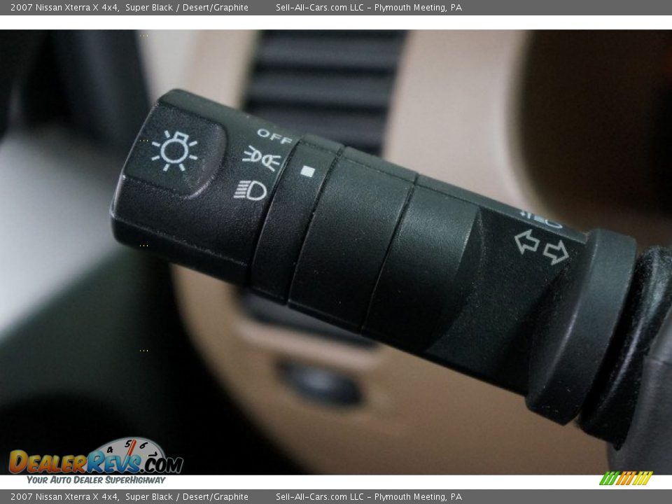 2007 Nissan Xterra X 4x4 Super Black / Desert/Graphite Photo #22