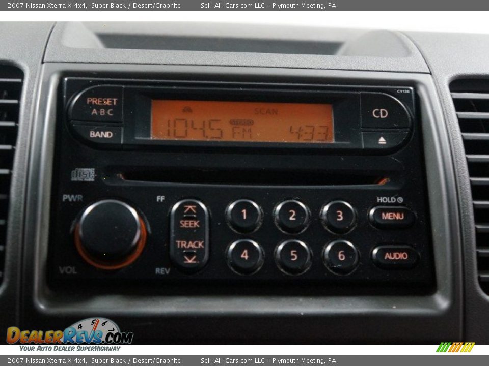 2007 Nissan Xterra X 4x4 Super Black / Desert/Graphite Photo #26