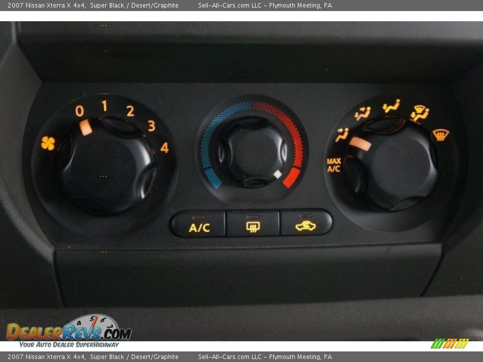 2007 Nissan Xterra X 4x4 Super Black / Desert/Graphite Photo #27