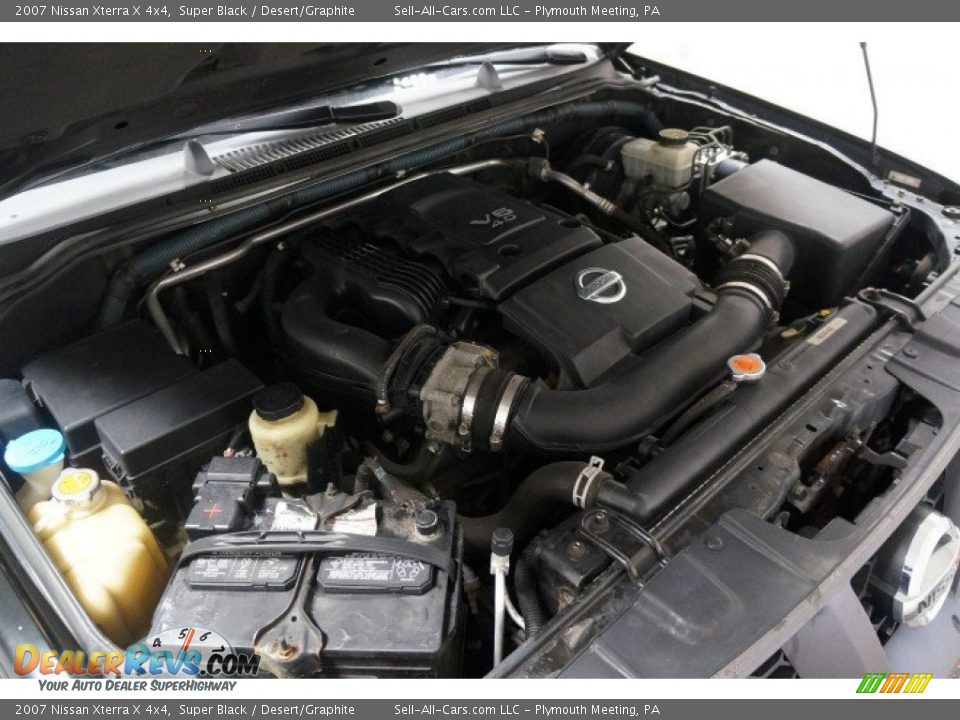 2007 Nissan Xterra X 4x4 Super Black / Desert/Graphite Photo #33