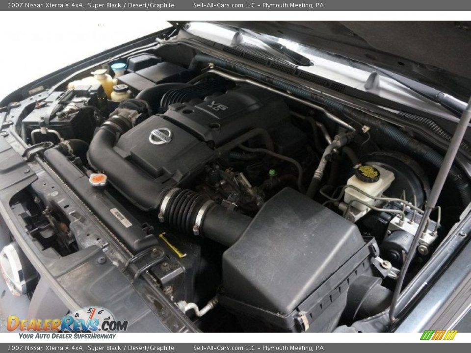 2007 Nissan Xterra X 4x4 Super Black / Desert/Graphite Photo #34