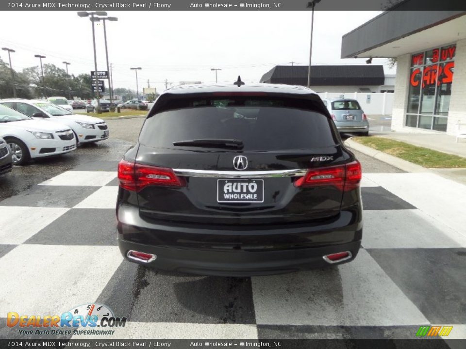 2014 Acura MDX Technology Crystal Black Pearl / Ebony Photo #4