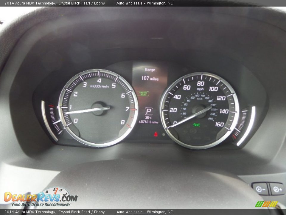 2014 Acura MDX Technology Crystal Black Pearl / Ebony Photo #16