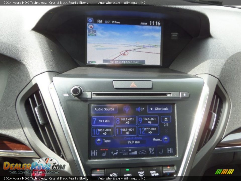 2014 Acura MDX Technology Crystal Black Pearl / Ebony Photo #17