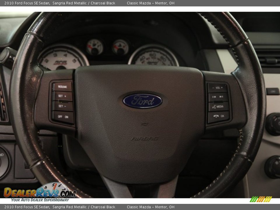 2010 Ford Focus SE Sedan Sangria Red Metallic / Charcoal Black Photo #6