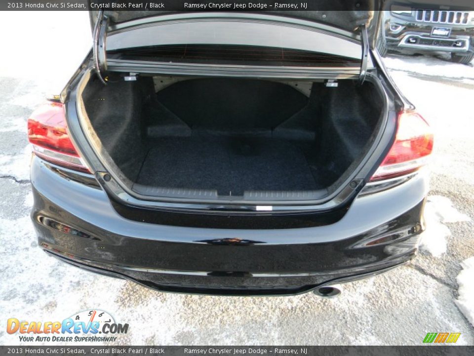 2013 Honda Civic Si Sedan Crystal Black Pearl / Black Photo #8
