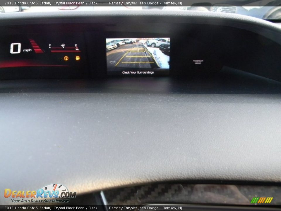 2013 Honda Civic Si Sedan Crystal Black Pearl / Black Photo #17