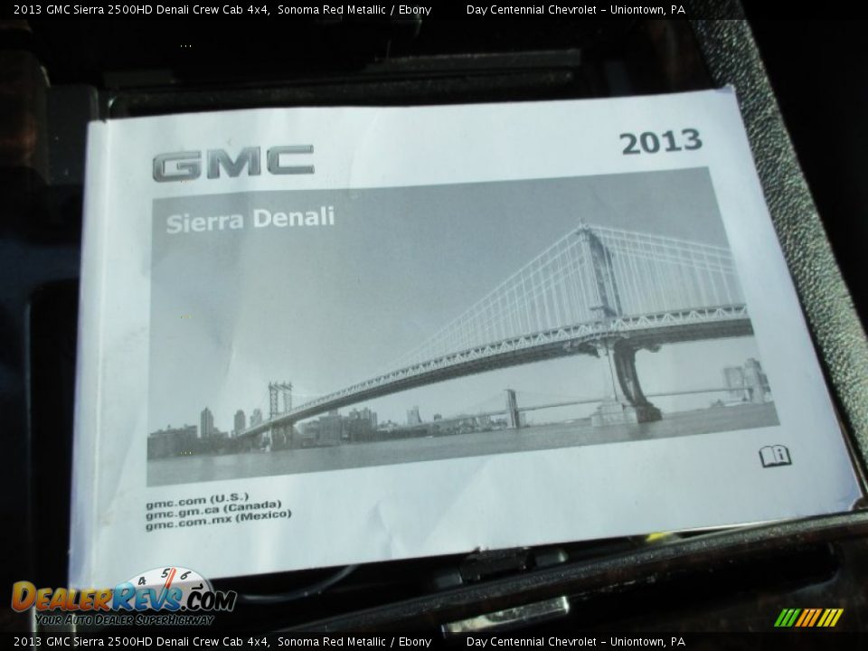 2013 GMC Sierra 2500HD Denali Crew Cab 4x4 Sonoma Red Metallic / Ebony Photo #33