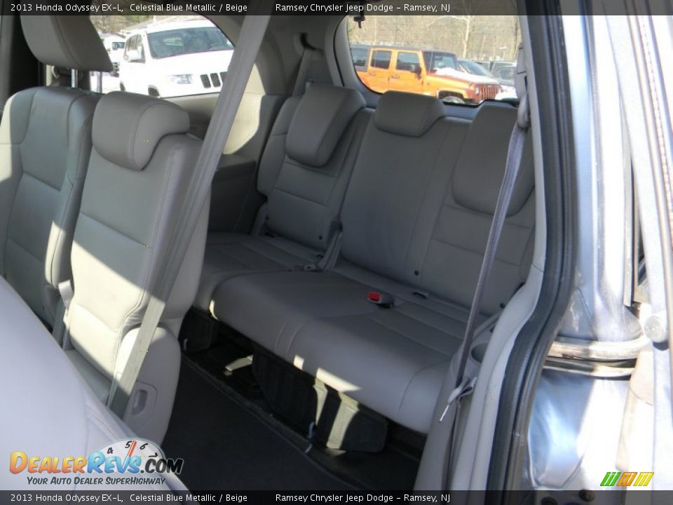 2013 Honda Odyssey EX-L Celestial Blue Metallic / Beige Photo #11