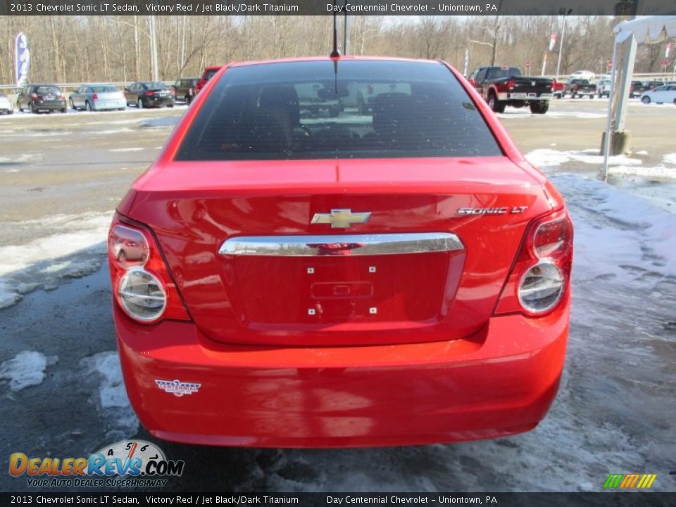 2013 Chevrolet Sonic LT Sedan Victory Red / Jet Black/Dark Titanium Photo #5