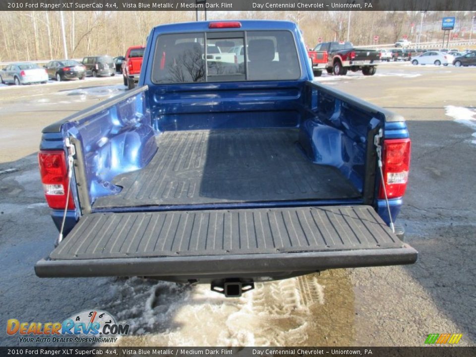 2010 Ford Ranger XLT SuperCab 4x4 Vista Blue Metallic / Medium Dark Flint Photo #8