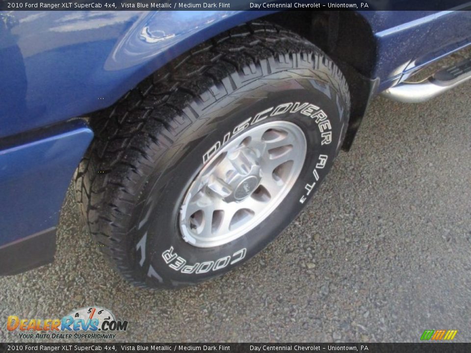 2010 Ford Ranger XLT SuperCab 4x4 Vista Blue Metallic / Medium Dark Flint Photo #15