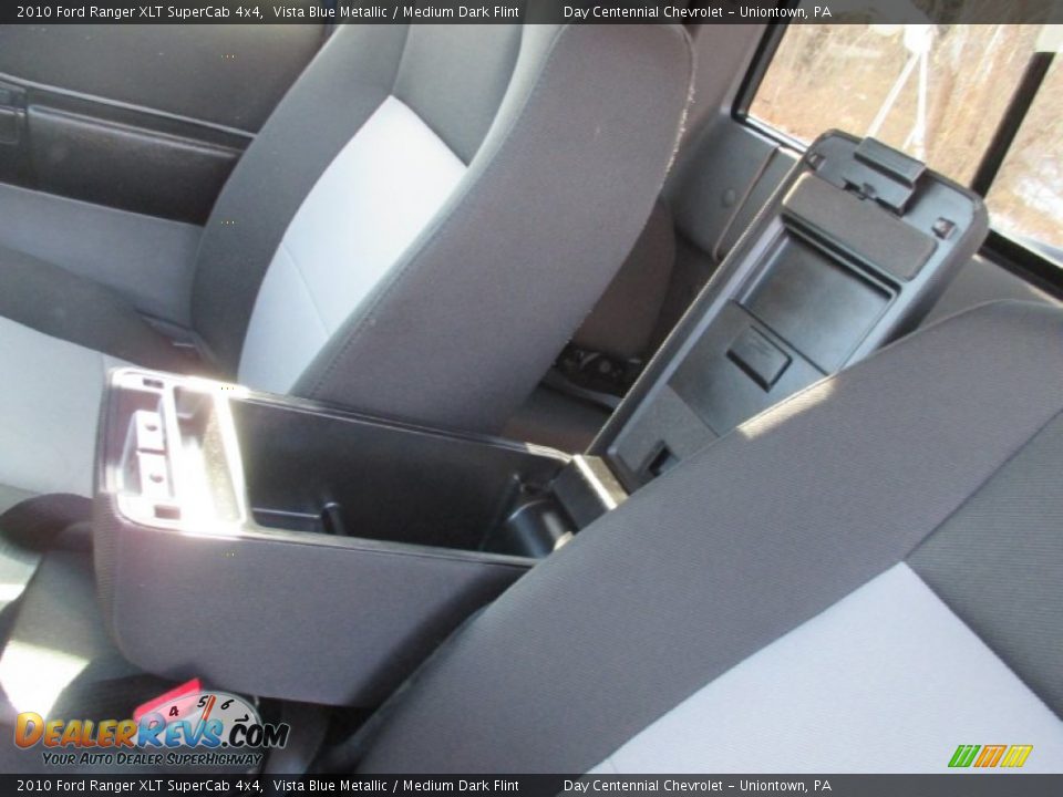 2010 Ford Ranger XLT SuperCab 4x4 Vista Blue Metallic / Medium Dark Flint Photo #21