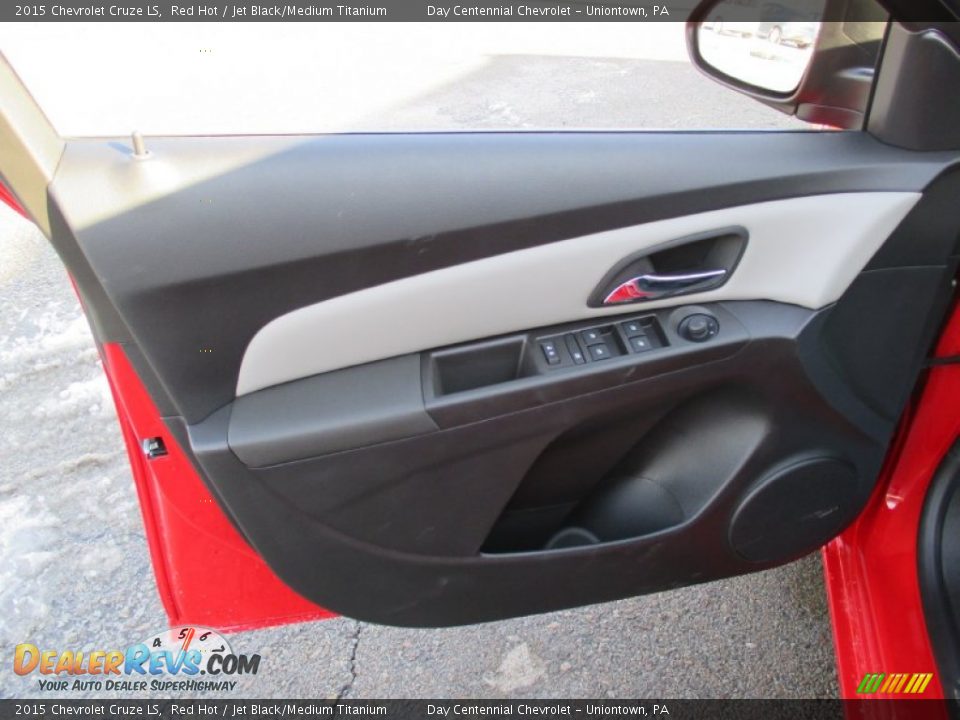 2015 Chevrolet Cruze LS Red Hot / Jet Black/Medium Titanium Photo #11
