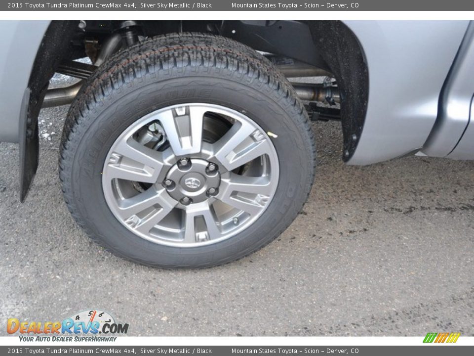 2015 Toyota Tundra Platinum CrewMax 4x4 Silver Sky Metallic / Black Photo #13