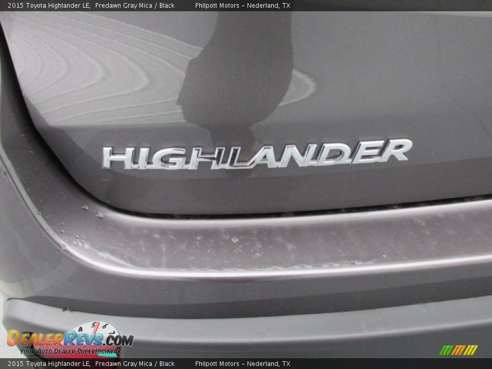 2015 Toyota Highlander LE Predawn Gray Mica / Black Photo #14
