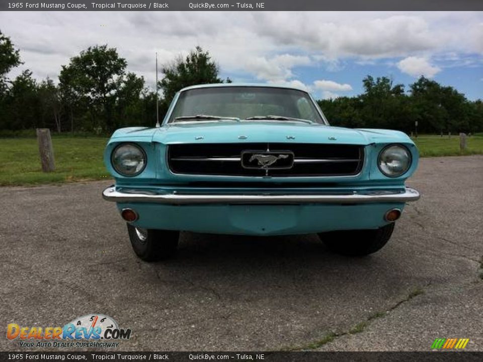 1965 Ford Mustang Coupe Tropical Turquoise / Black Photo #2