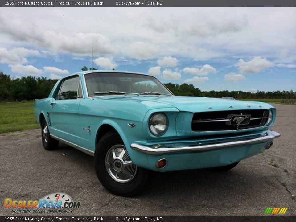 Tropical Turquoise 1965 Ford Mustang Coupe Photo #3