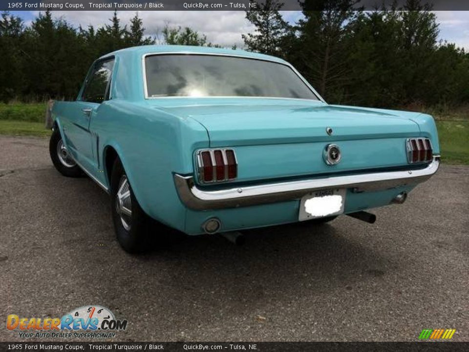 1965 Ford Mustang Coupe Tropical Turquoise / Black Photo #4