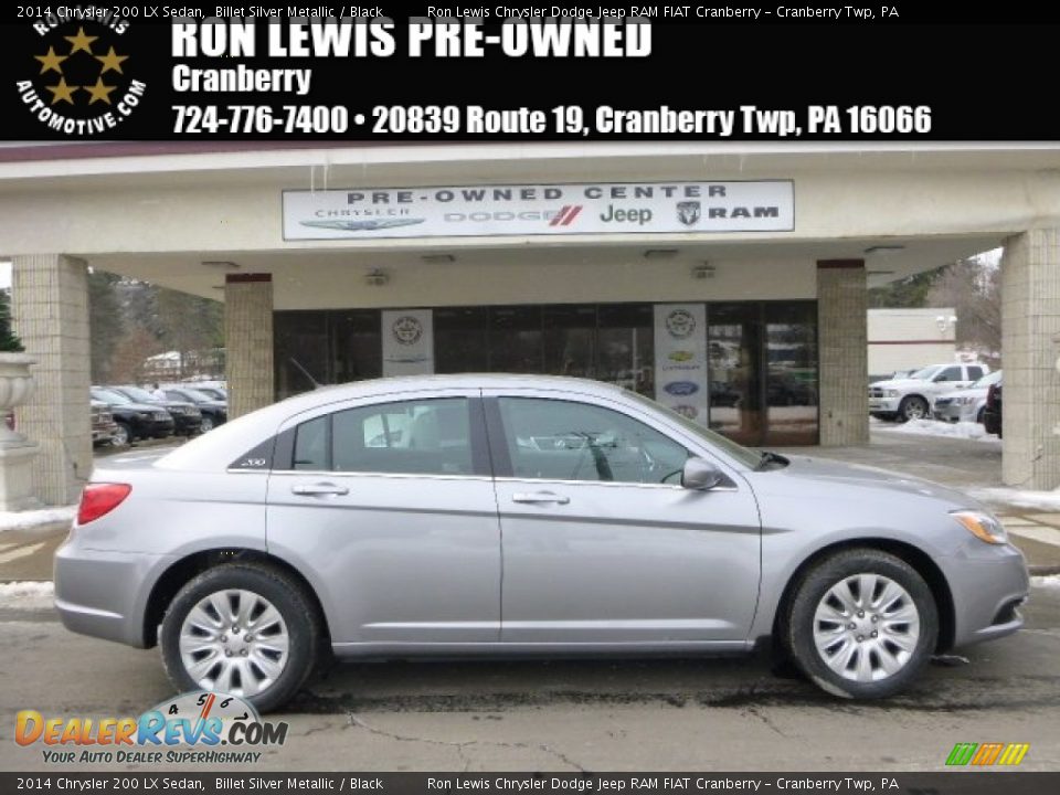 2014 Chrysler 200 LX Sedan Billet Silver Metallic / Black Photo #1