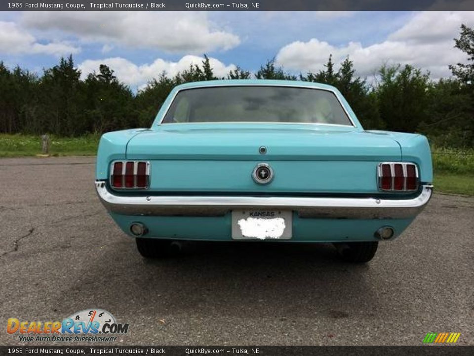 1965 Ford Mustang Coupe Tropical Turquoise / Black Photo #5