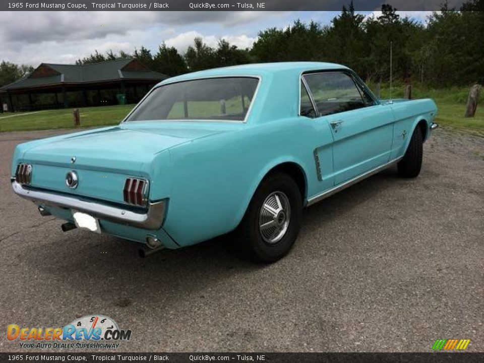 1965 Ford Mustang Coupe Tropical Turquoise / Black Photo #6