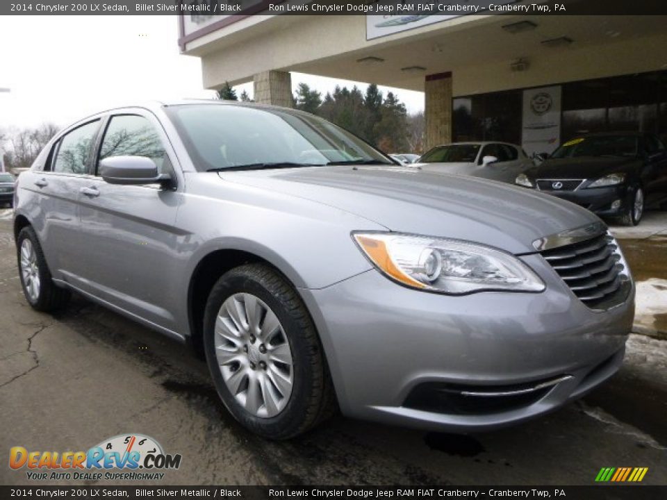 2014 Chrysler 200 LX Sedan Billet Silver Metallic / Black Photo #3