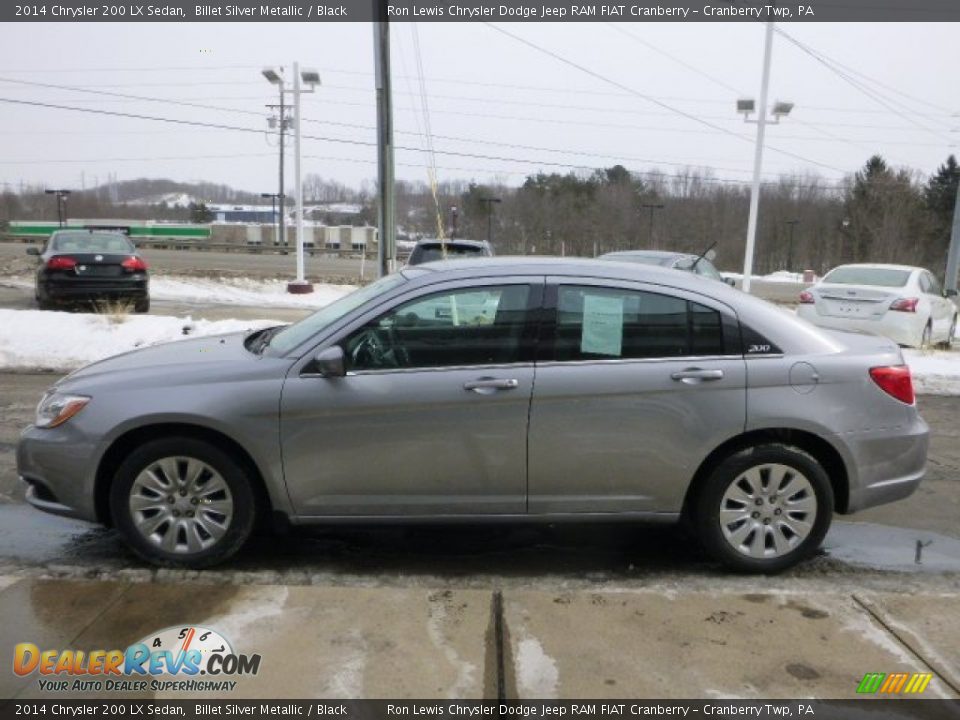 2014 Chrysler 200 LX Sedan Billet Silver Metallic / Black Photo #6