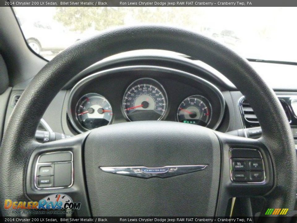 2014 Chrysler 200 LX Sedan Billet Silver Metallic / Black Photo #18