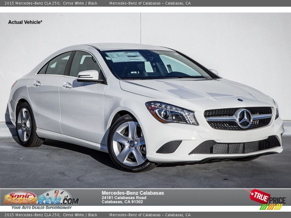 2015 Mercedes-Benz CLA 250 Cirrus White / Black Photo #1