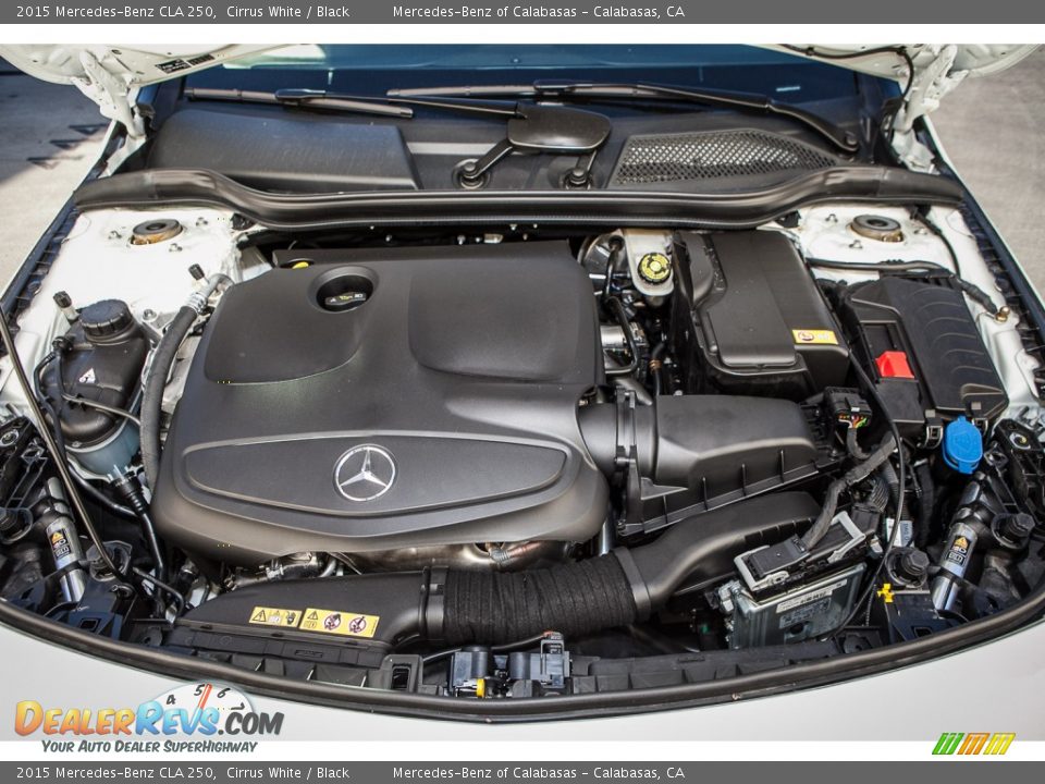2015 Mercedes-Benz CLA 250 Cirrus White / Black Photo #9