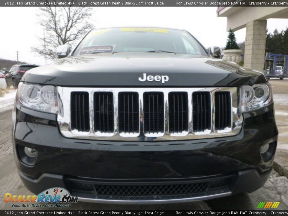 2012 Jeep Grand Cherokee Limited 4x4 Black Forest Green Pearl / Black/Light Frost Beige Photo #4