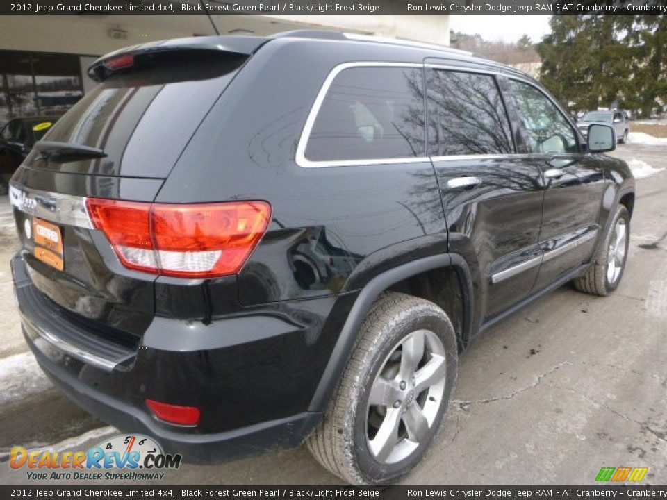 2012 Jeep Grand Cherokee Limited 4x4 Black Forest Green Pearl / Black/Light Frost Beige Photo #9