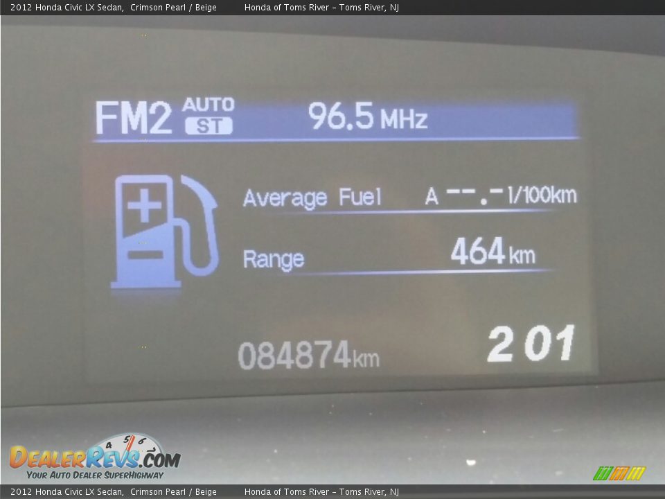 2012 Honda Civic LX Sedan Crimson Pearl / Beige Photo #18